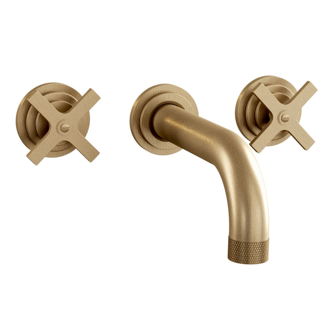 Landmark Industrial wall mounted mixer by Samuel Heath  3D model_2