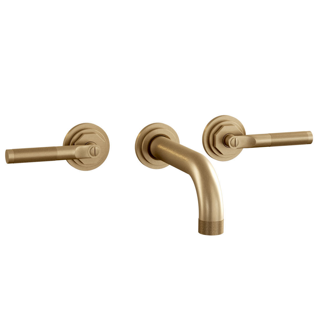 Landmark Industrial wall mounted mixer by Samuel Heath  3D model_2