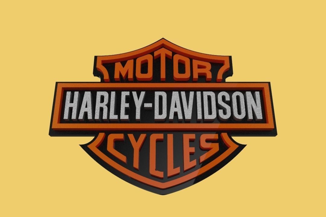  HARLEY DAVIDSON EMBLEM LOGO BADGE SYMBOL ICON HDC CLUB 3D model_7