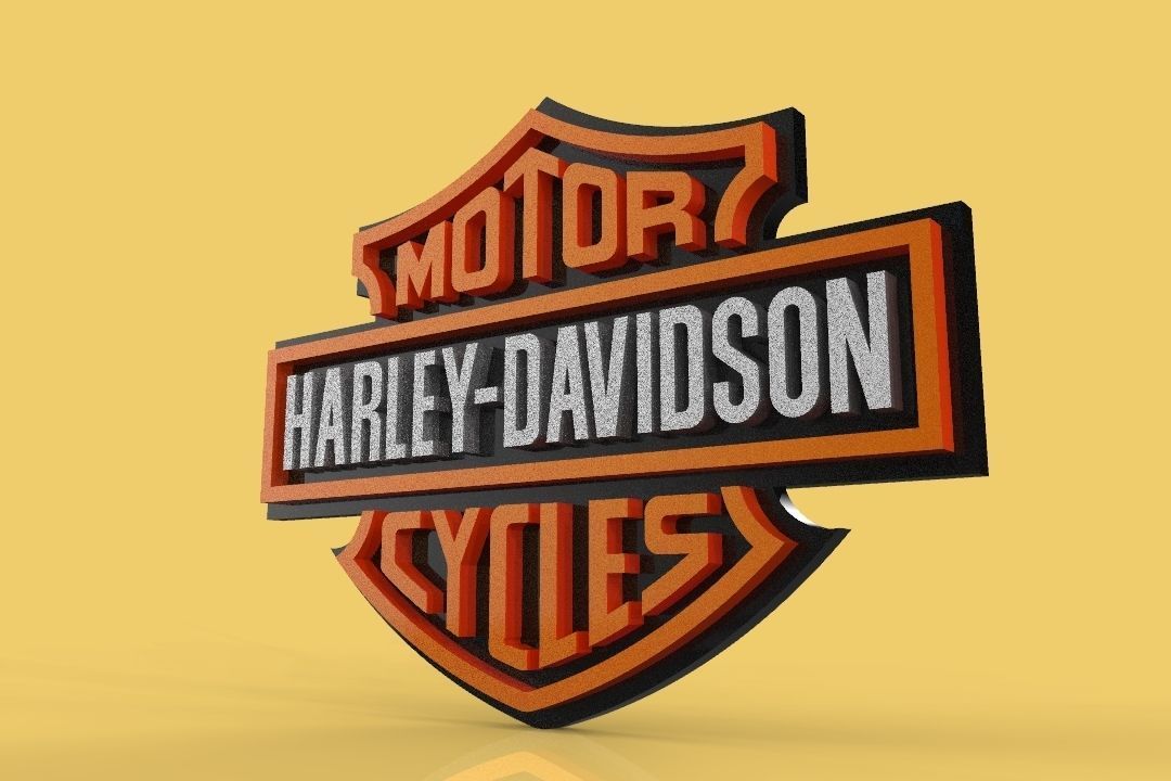  HARLEY DAVIDSON EMBLEM LOGO BADGE SYMBOL ICON HDC CLUB 3D model_6
