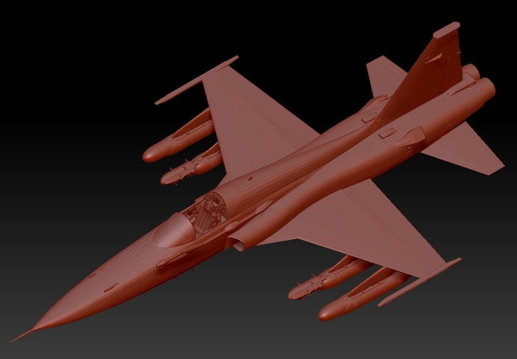 F-5A Freedom Fighter 3D model_1