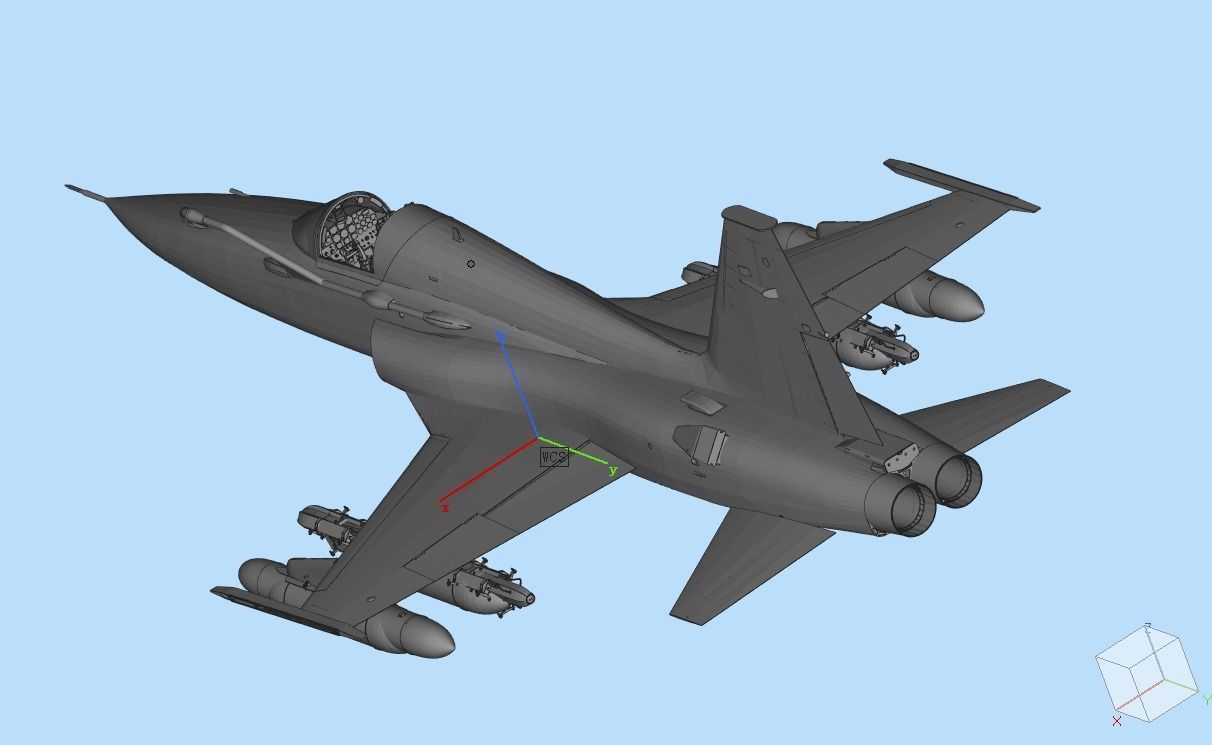 F-5A Freedom Fighter 3D model_4