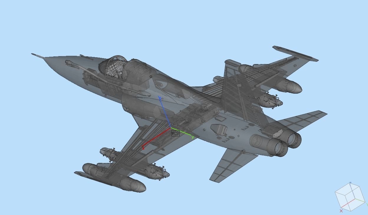 F-5A Freedom Fighter 3D model_5