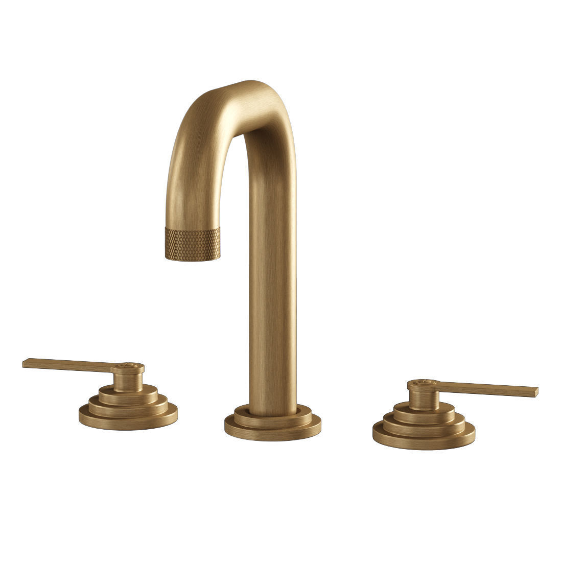 3 Hole lavatory filler without pop-up waste by Samuel Heath  3D model_2