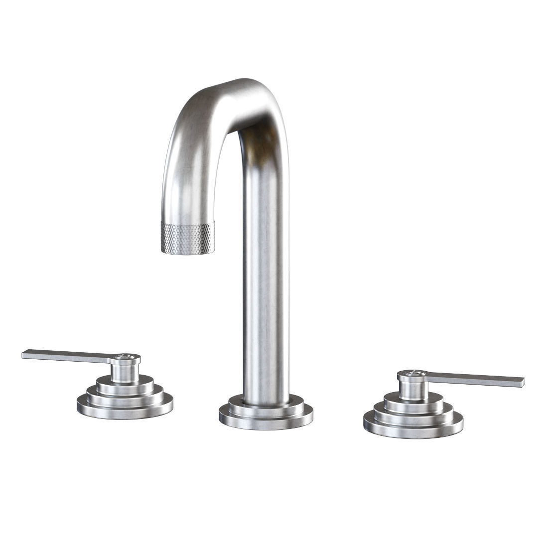 3 Hole lavatory filler without pop-up waste by Samuel Heath  3D model_1