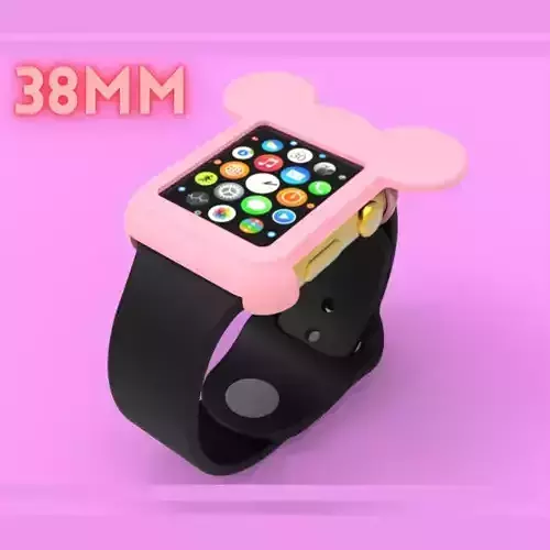 Mickey Mouse Apple Watch Ears Case Cover 38mm 3D print model