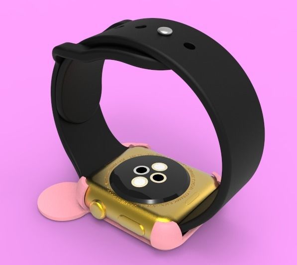 Mickey Mouse Apple Watch Ears Case Cover 38mm 3D print model_3