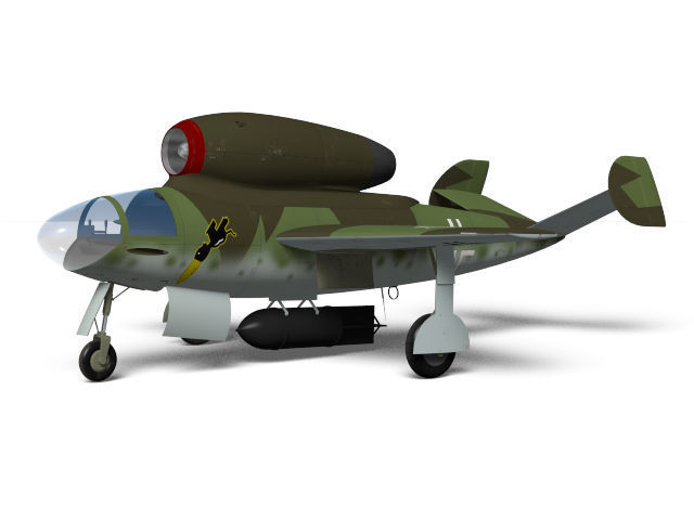 Henschel Hs132 3D model_1
