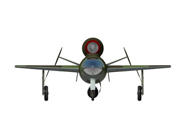 Henschel Hs132 3D model_4
