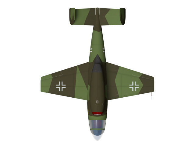 Henschel Hs132 3D model_5