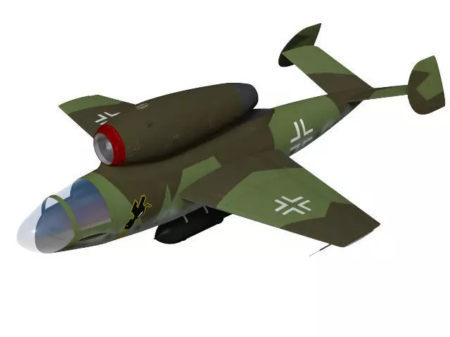 Henschel Hs132 3D model_0