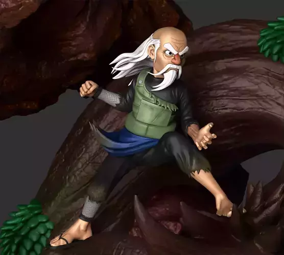 Tsuchikage Ohnoki from Naruto Shippuden 3D print model 3D print model