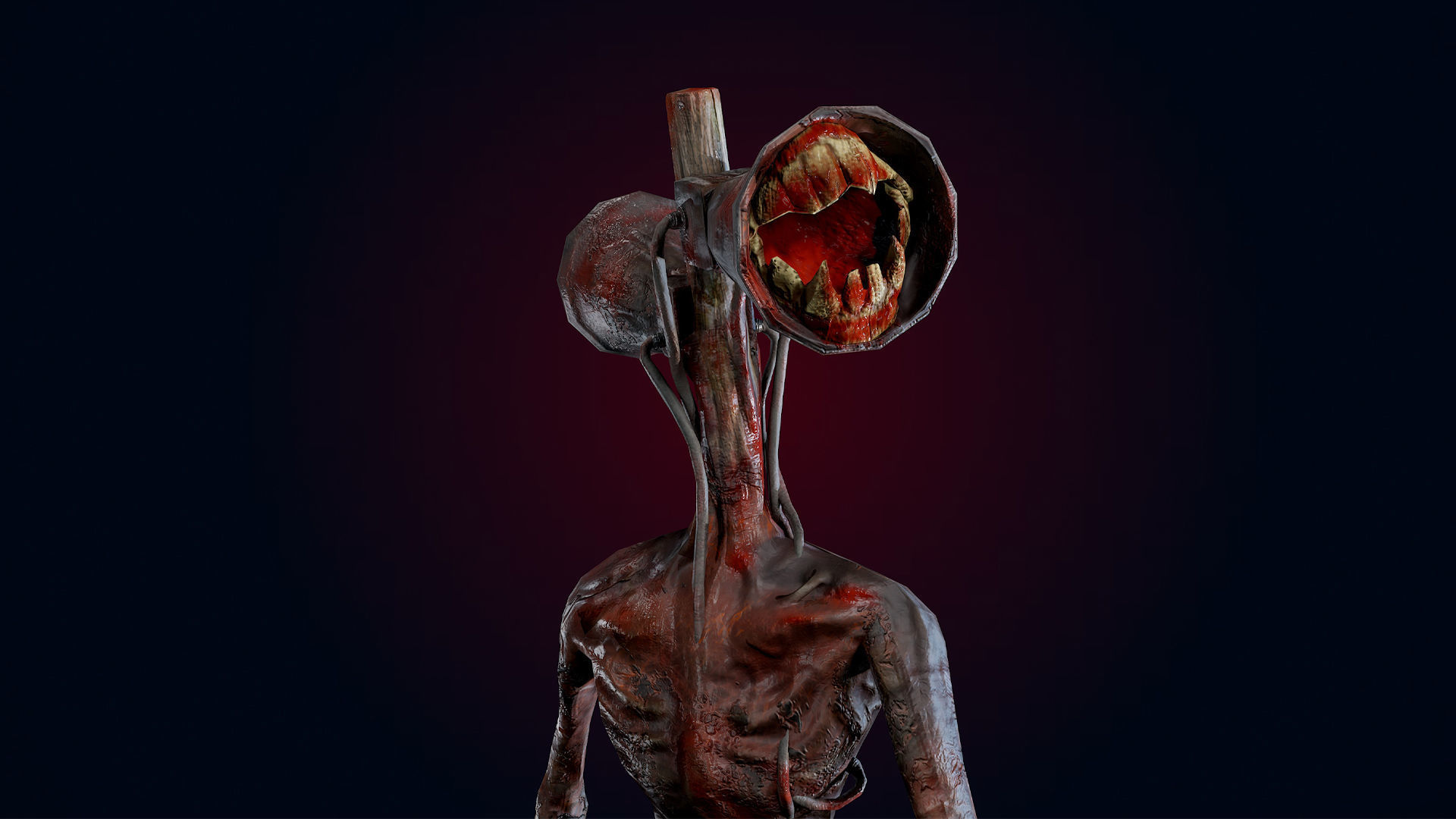 Siren Head Low-poly 3D model_7