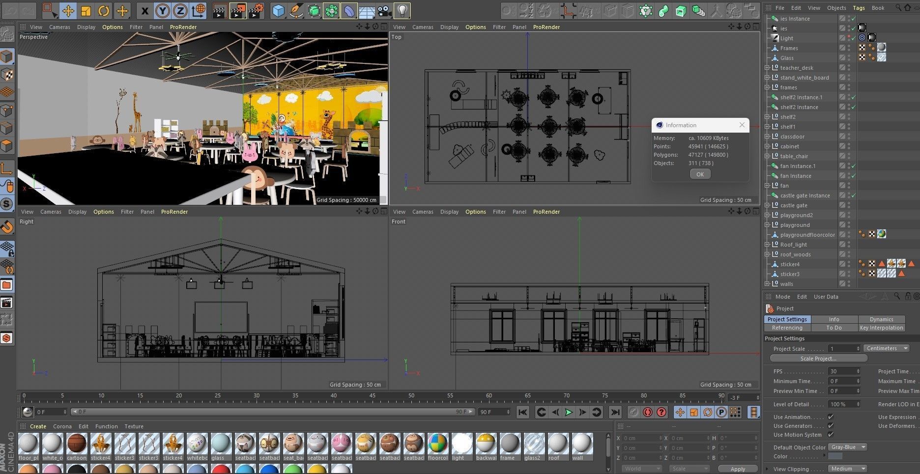 Nursery School Classroom 3D model_30