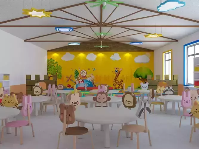 Nursery School Classroom 3D model