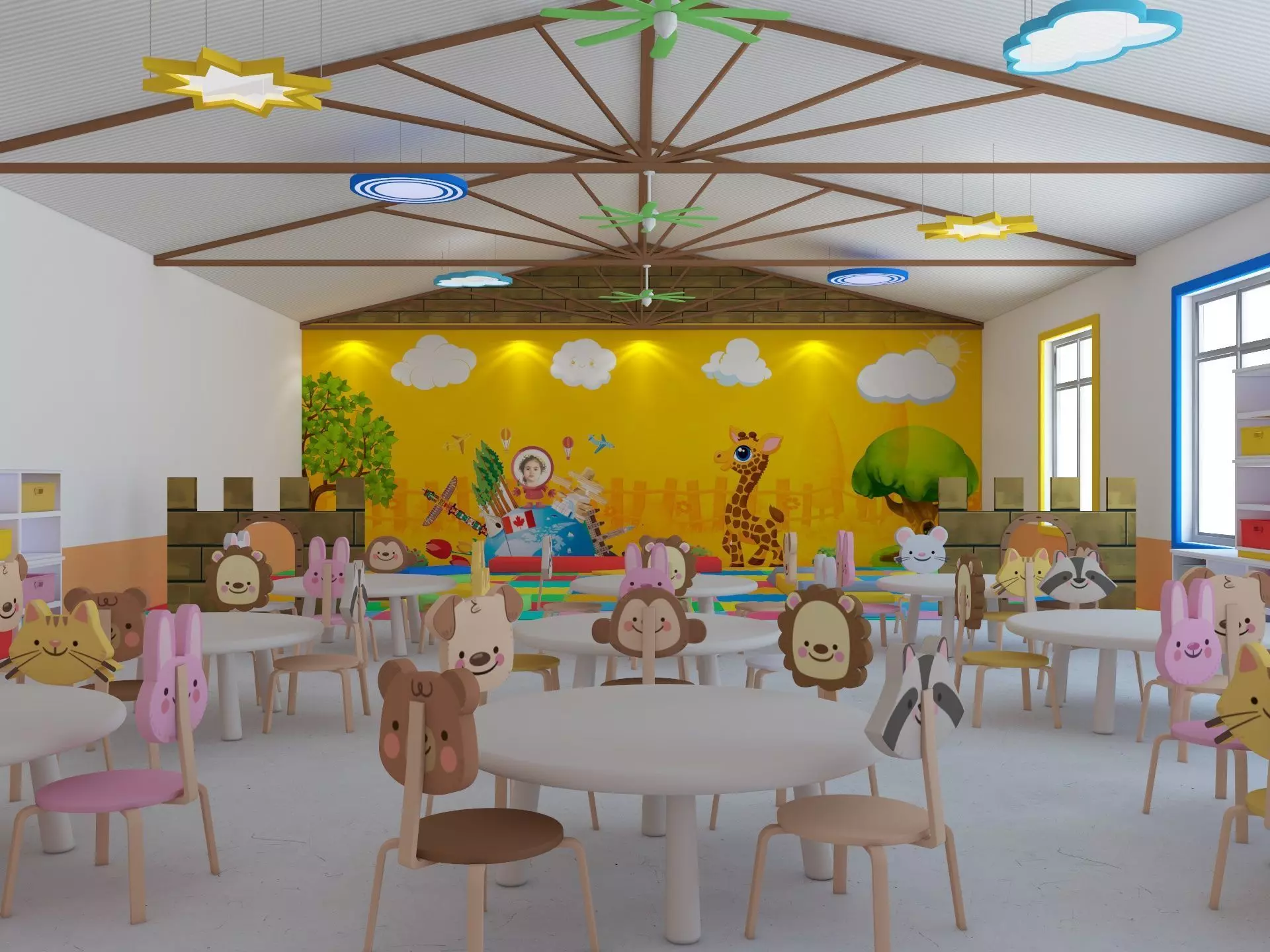 Nursery School Classroom 3D model_0