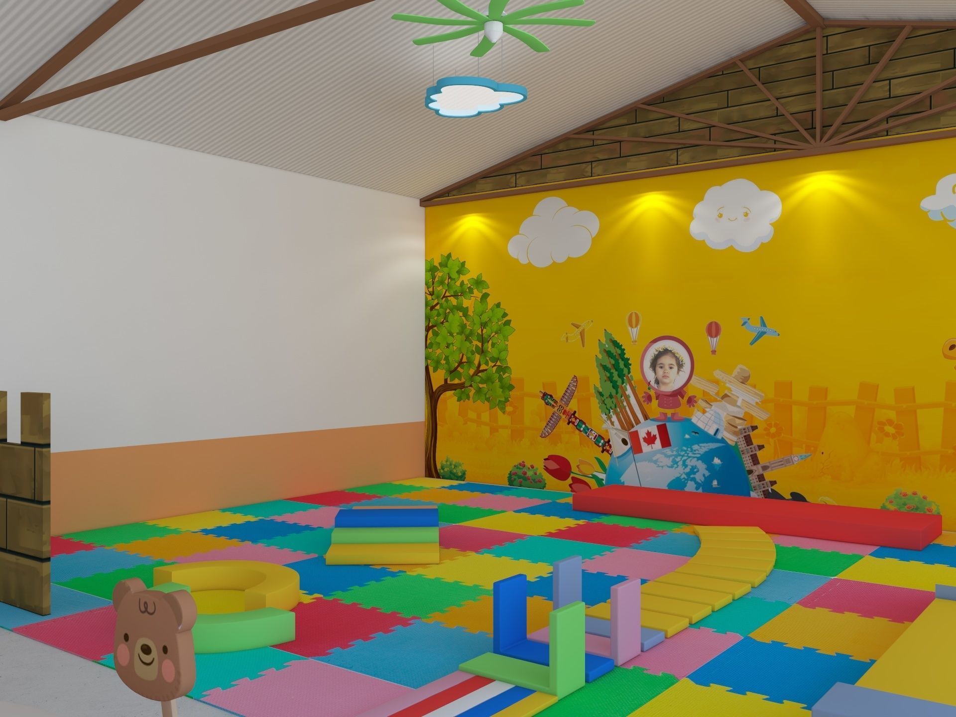 Nursery School Classroom 3D model_7