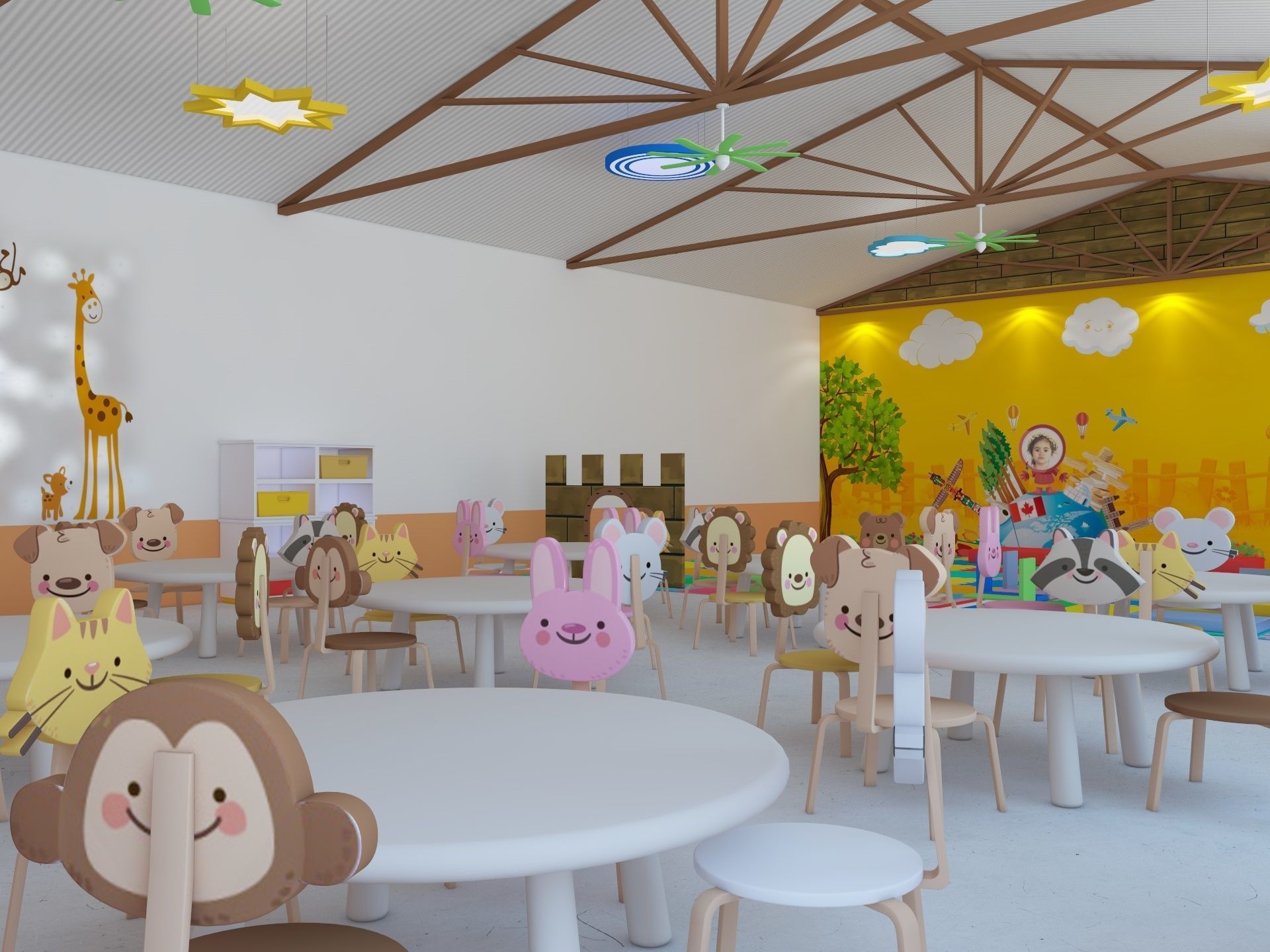 Nursery School Classroom 3D model_5