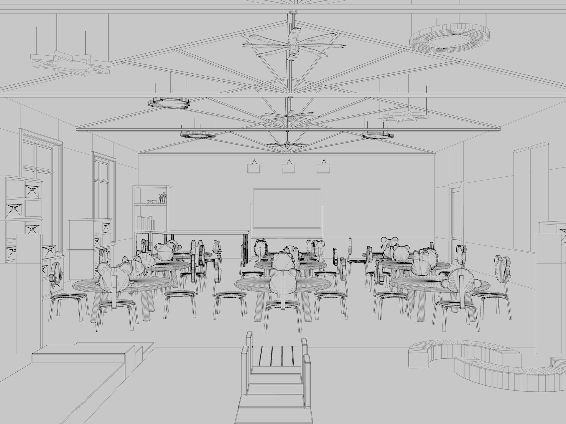 Nursery School Classroom 3D model_11