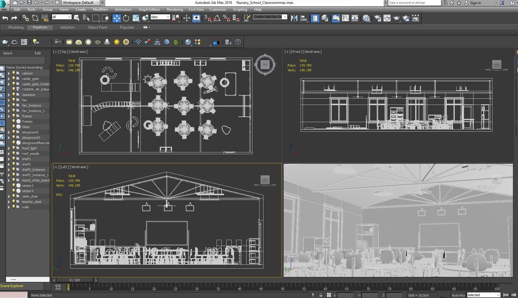 Nursery School Classroom 3D model_31