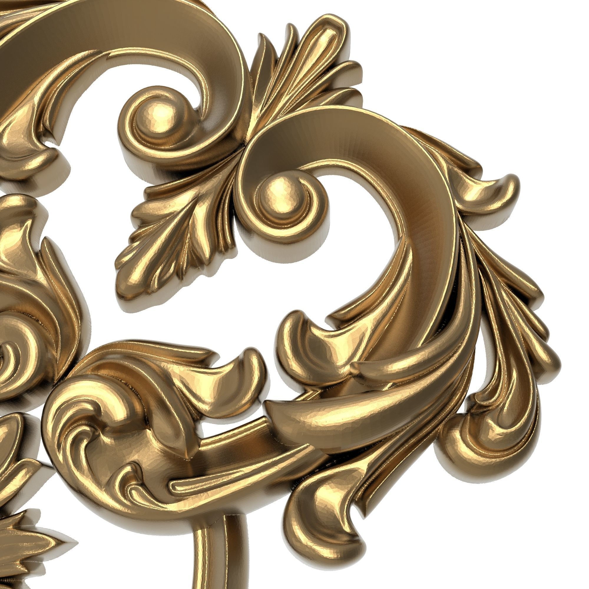 decorative pattern ready for 3D printing 3D model_9