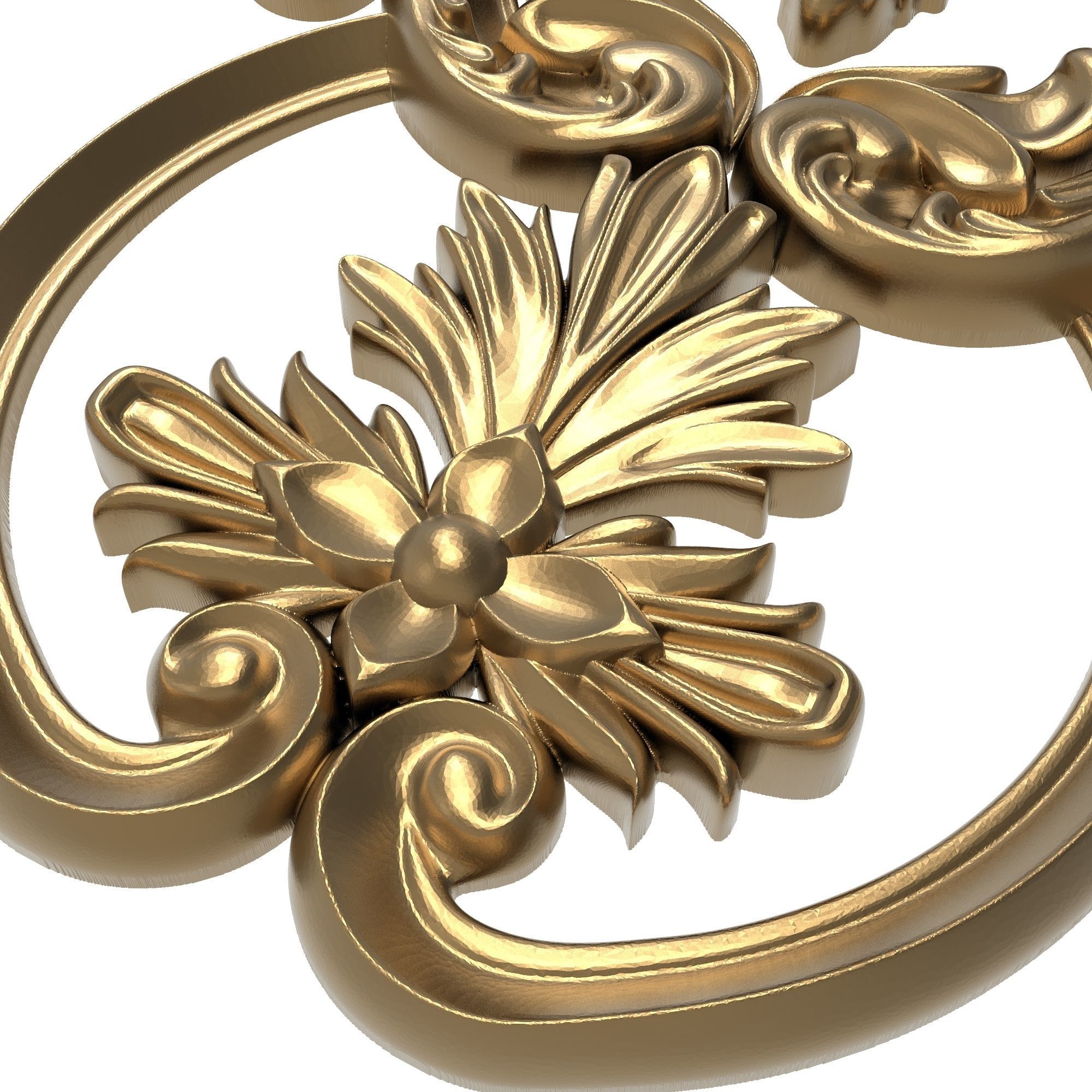 decorative pattern ready for 3D printing 3D model_5