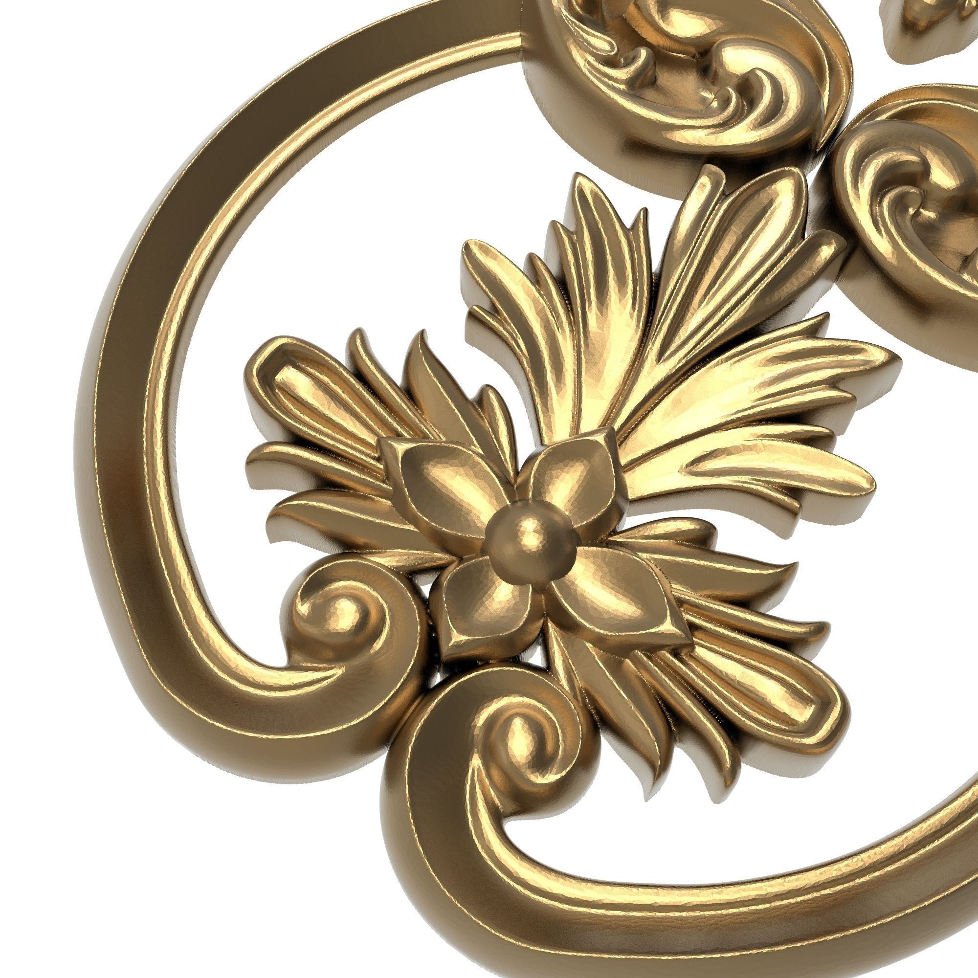 decorative pattern ready for 3D printing 3D model_3