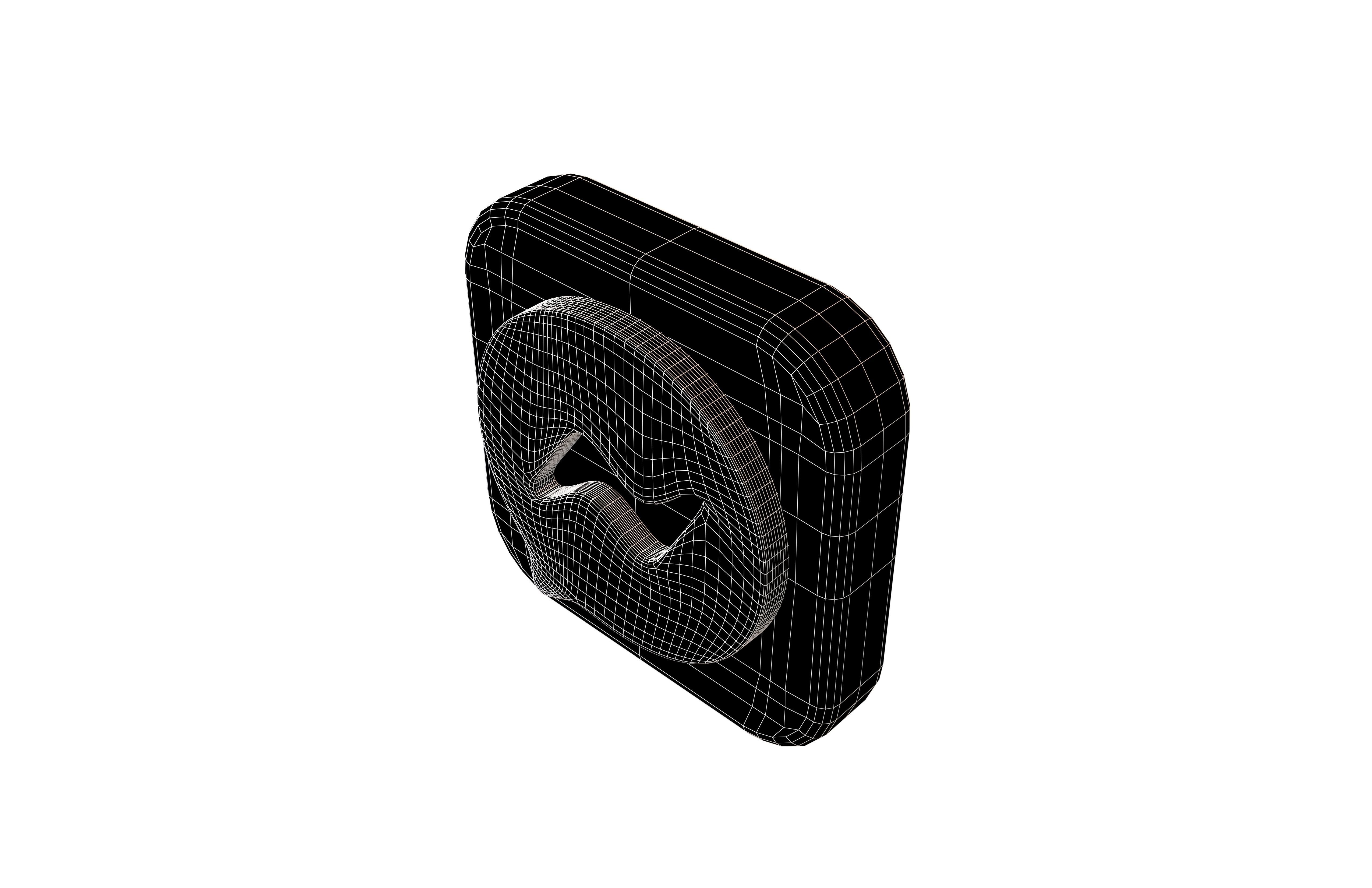 Messenger App Icon v1 003 Low-poly 3D model_6