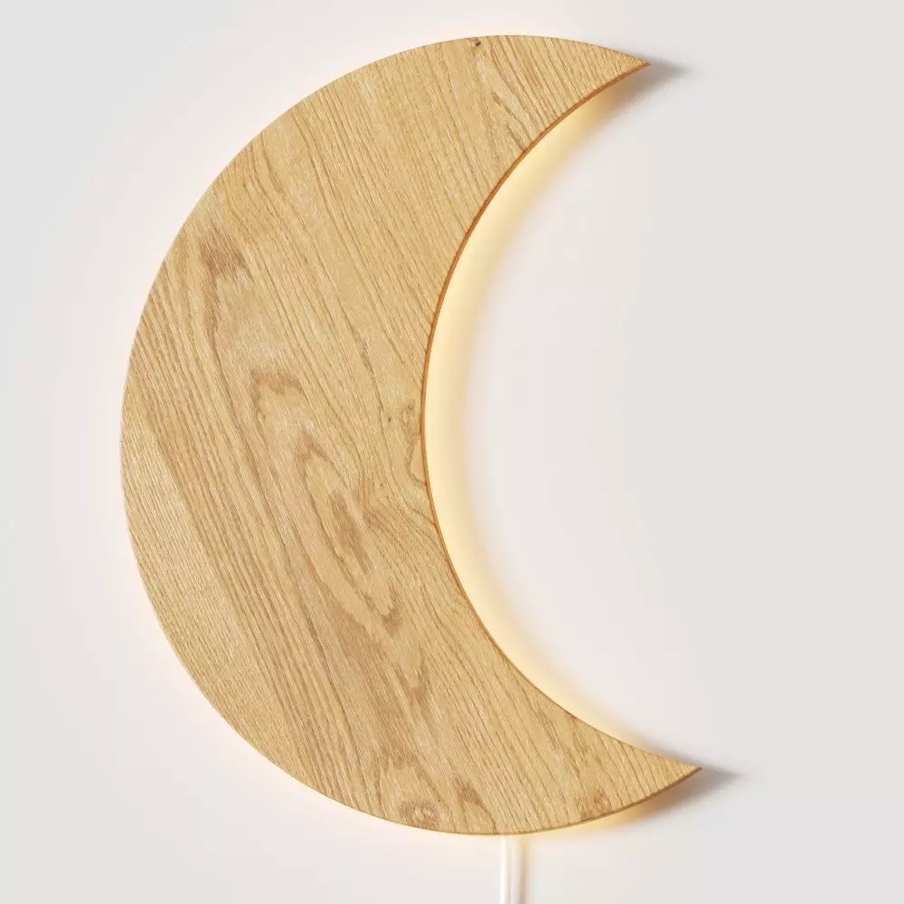 Crate and Kids Crescent Moon Wall Lamp 3D model_0