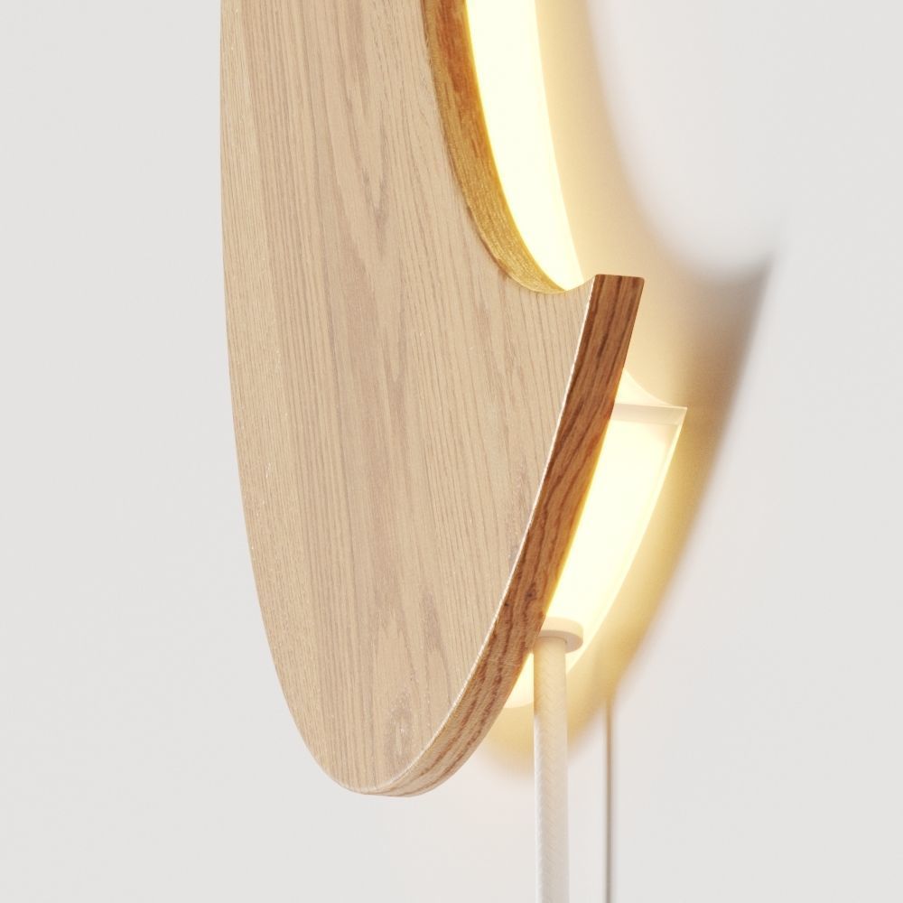 Crate and Kids Crescent Moon Wall Lamp 3D model_1