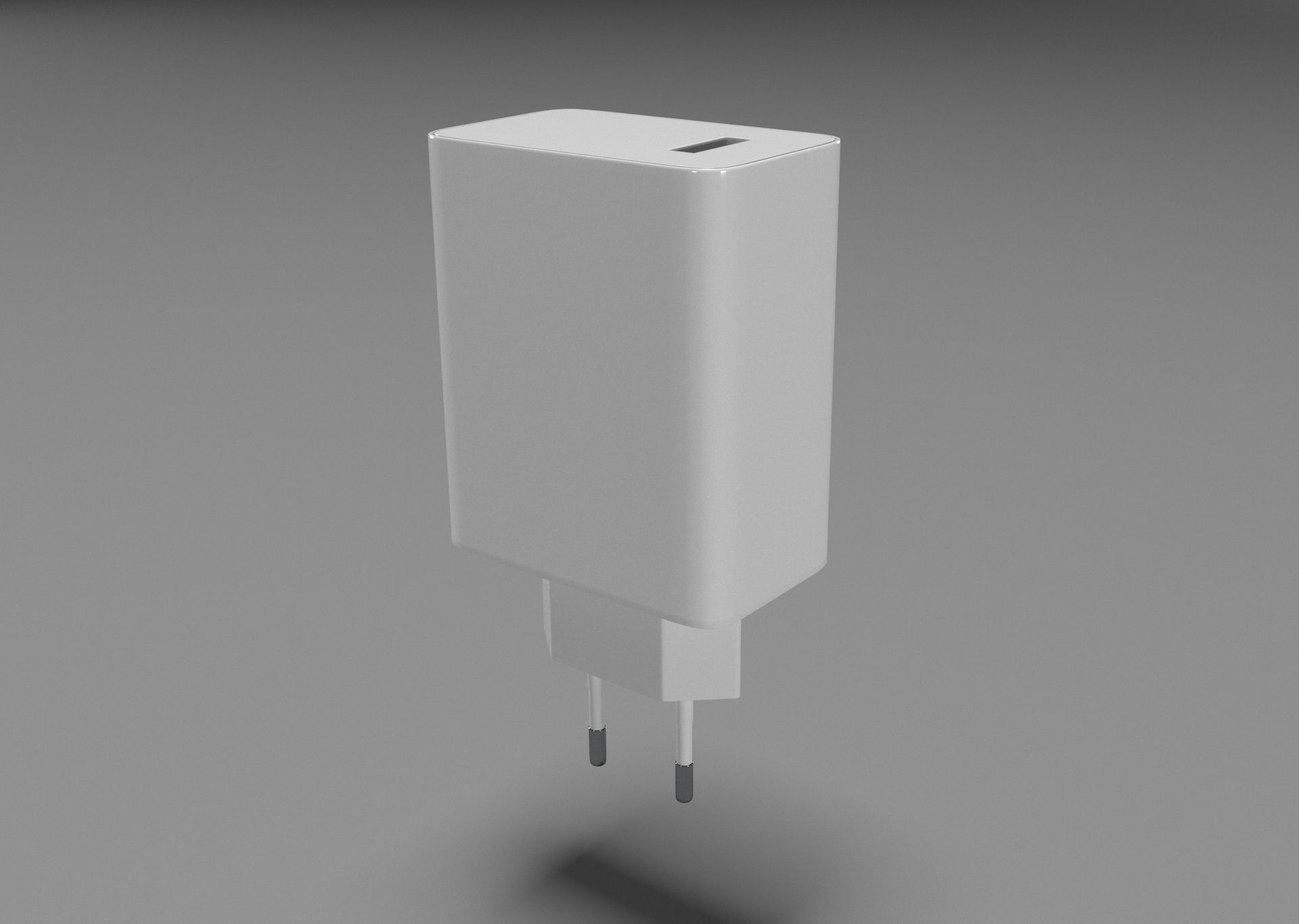 USB adapter 3D model_2