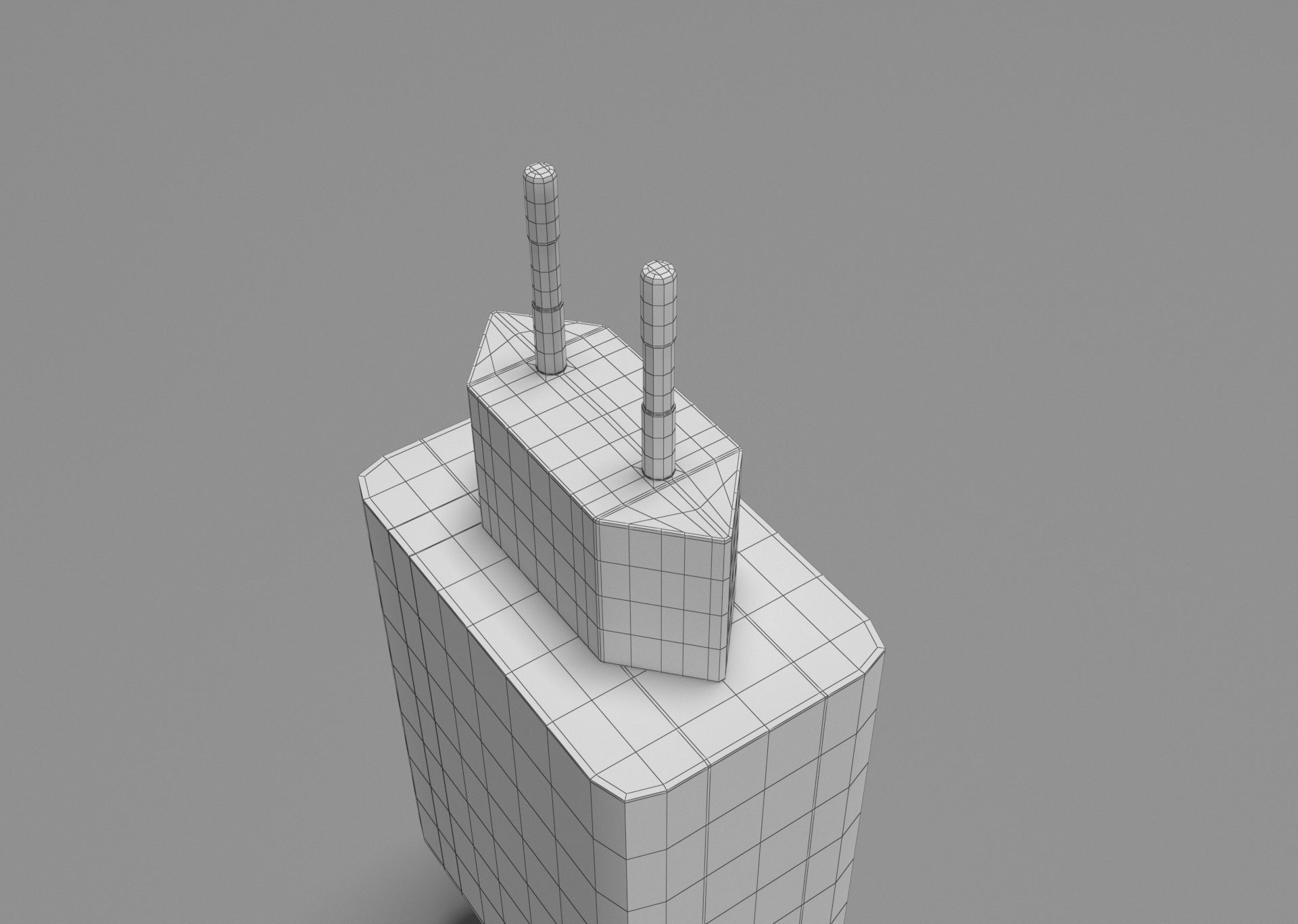 USB adapter 3D model_13