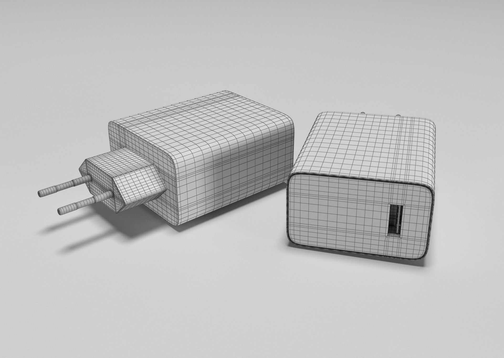 USB adapter 3D model_8