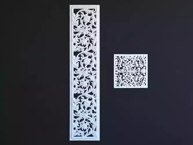 Art Flower Decorative Wall Plaster  