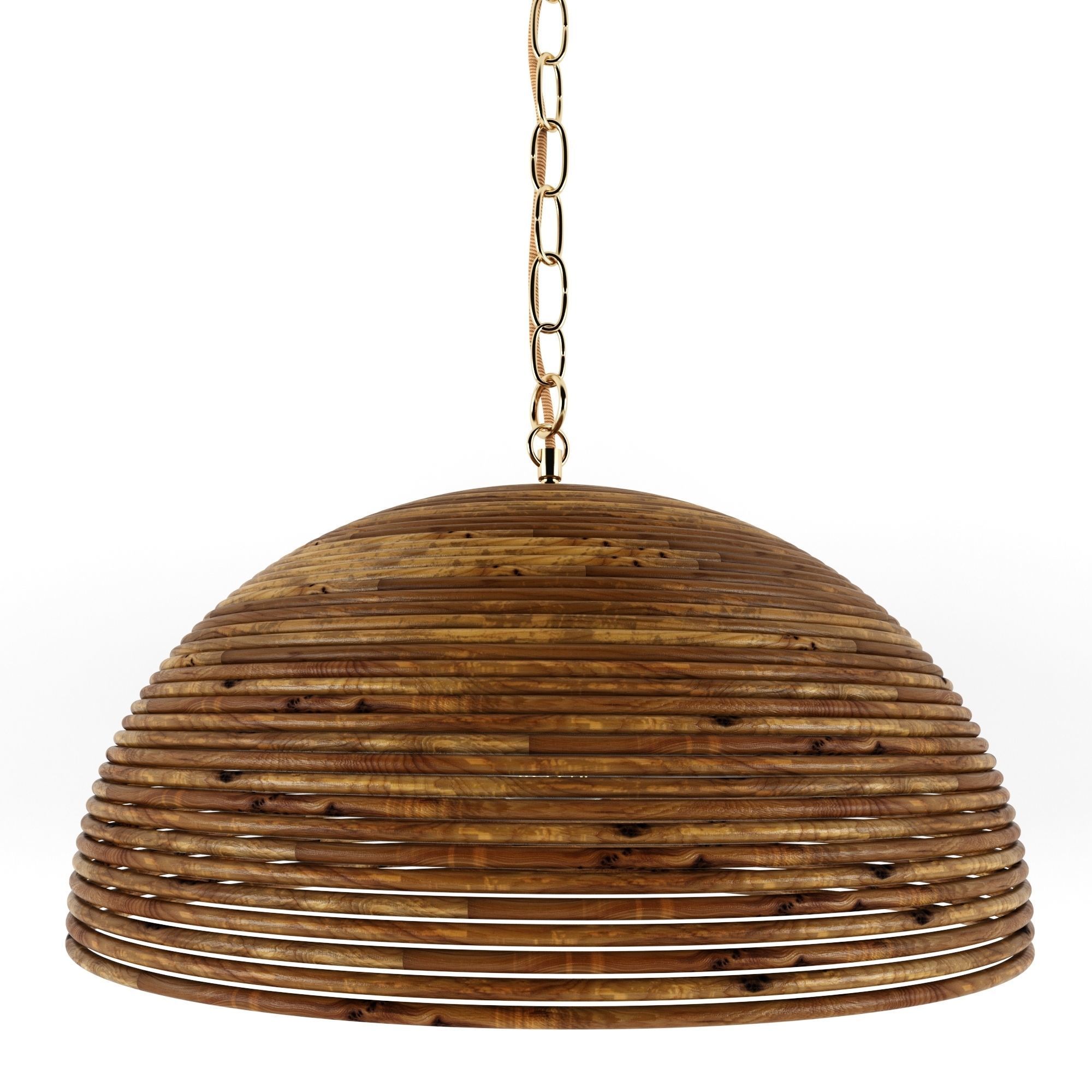 Lilou rattan pendant 3D model_2