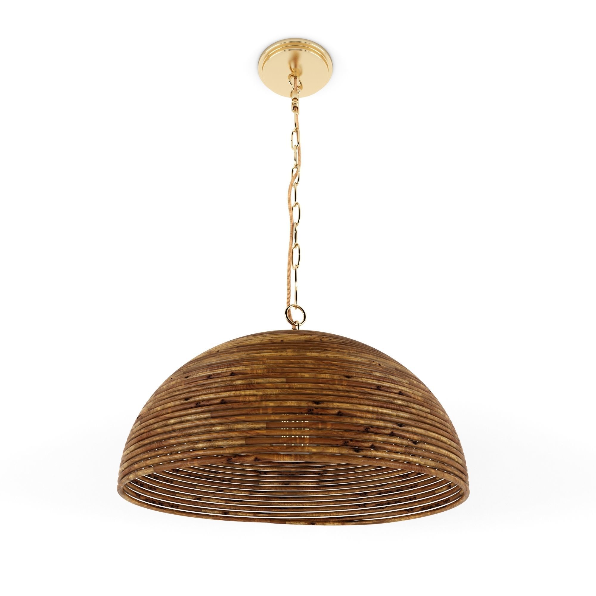 Lilou rattan pendant 3D model_4