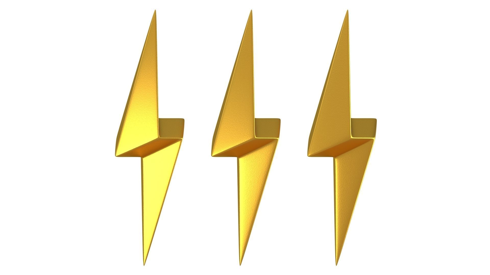 Lightning symbol 01 3D model_5