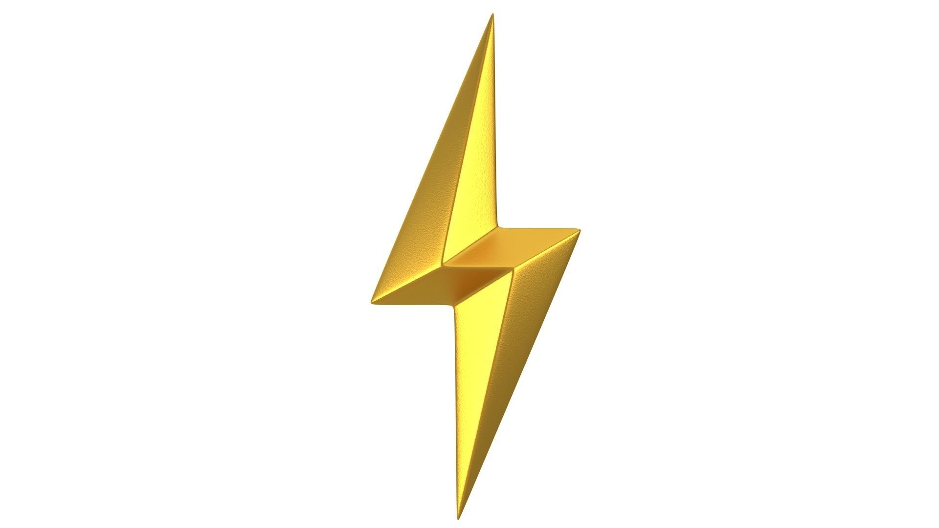 Lightning symbol 01 3D model_2