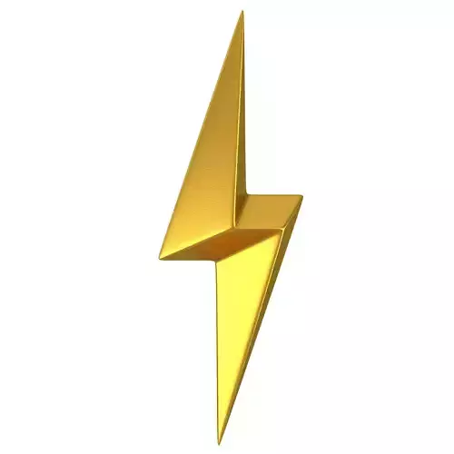 Lightning symbol 01 3D model Lightning symbol 01 3D model