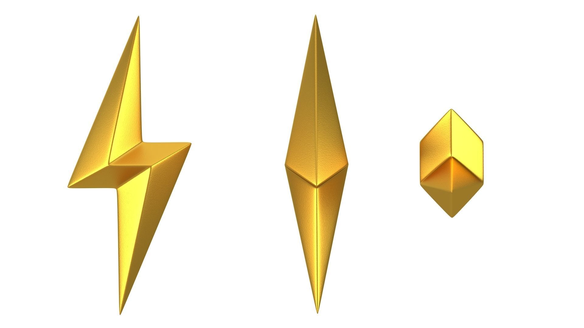 Lightning symbol 01 3D model_10