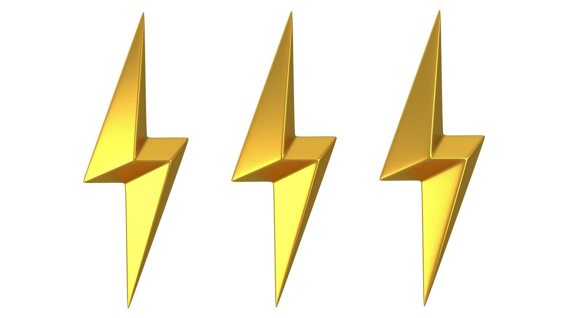 Lightning symbol 01 3D model_4