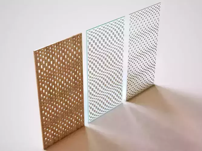 Partition three wooden panels