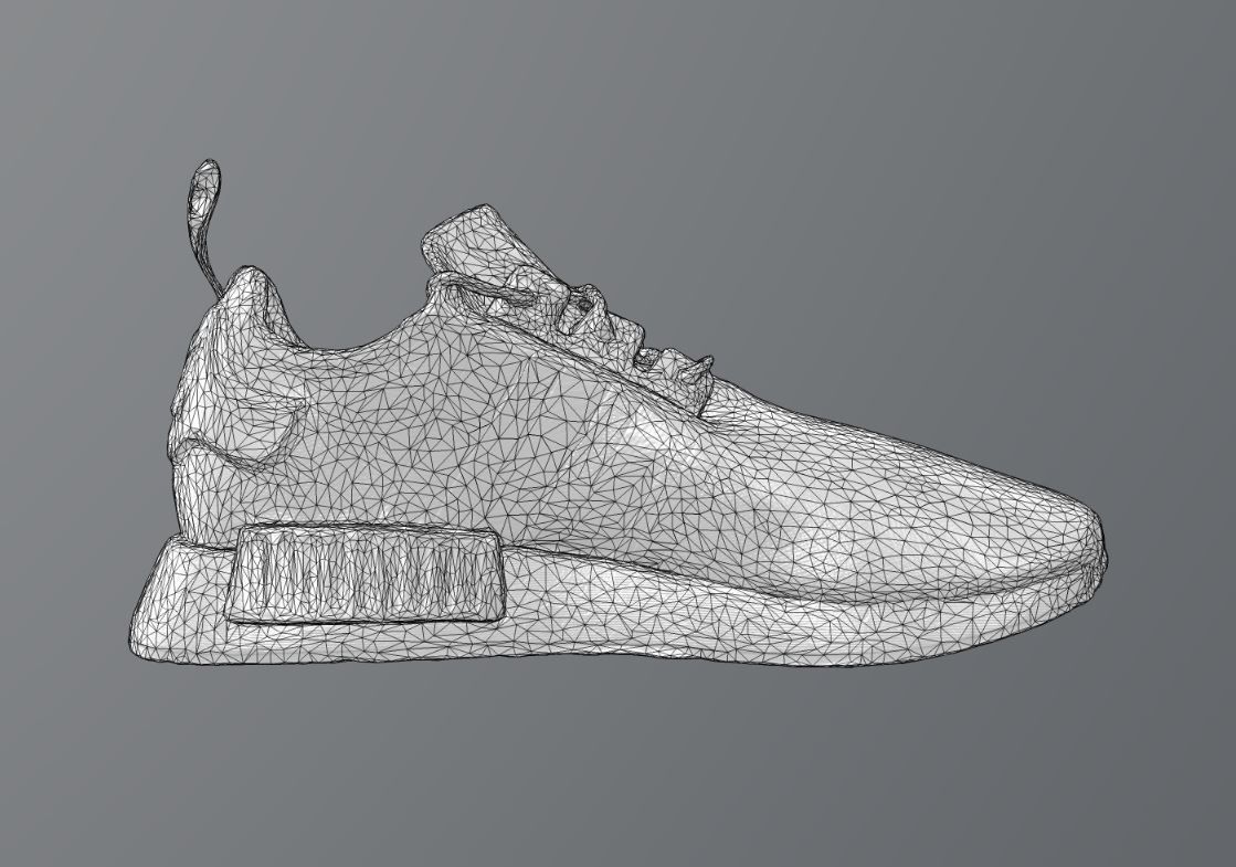 Adidas NMD R1 sneaker Low-poly 3D model_7