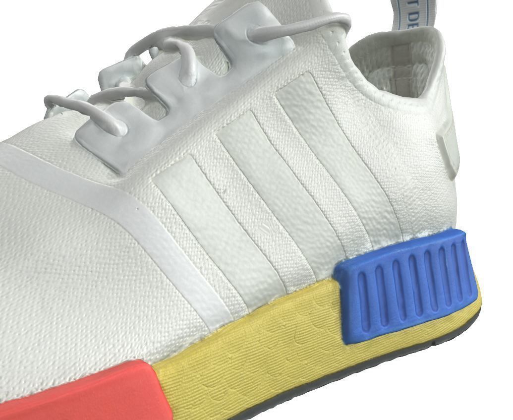 Adidas NMD R1 sneaker Low-poly 3D model_5