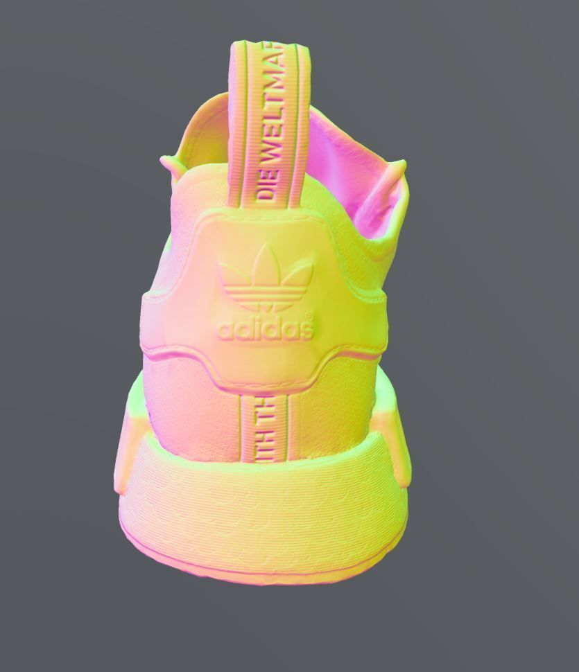 Adidas NMD R1 sneaker Low-poly 3D model_12