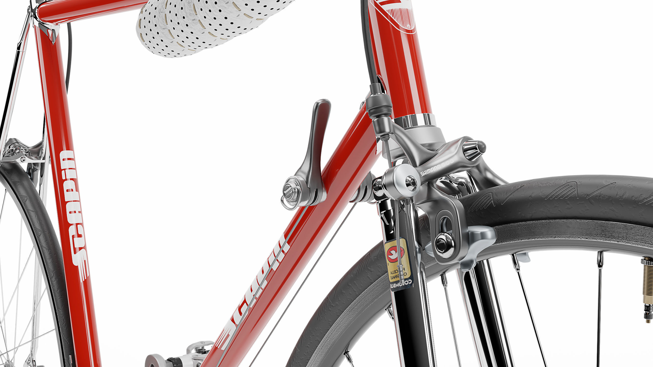 Retro  Racing Bicycle high detailed 3D model_3