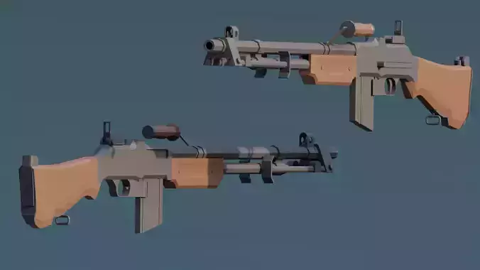 Bar m1918 - Low Poly