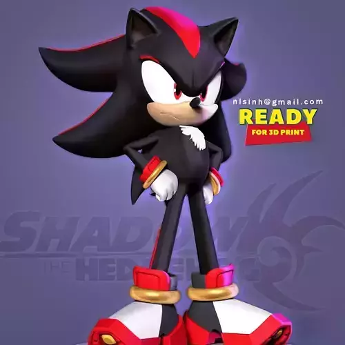 Shadow the Hedgehog  3D print model