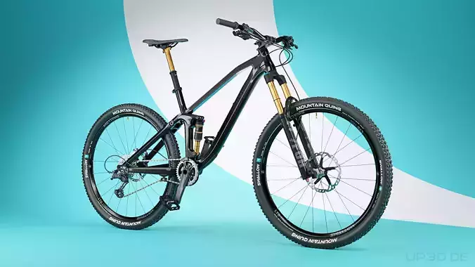 Full Suspension Mountainbike Fully MTB 3D model