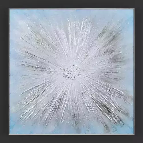 Pictures157 abstract painting of sunburst Low-poly 3D model